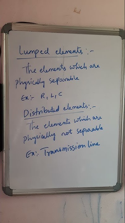UNIT1 DC CIRCUITS- Lumped and distributed elements - YouTube