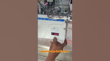 sewing machine siruba  type 90 board  and ho hsing board , how do speed increase and decrease