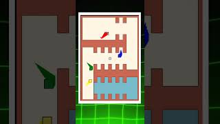 Red vs Blue vs Green vs Yellow - Who will win?- Square Race 🟥🟦🟩🟨