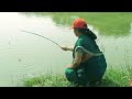 Fishing video||Bengal ki expired mahila bade talab me machli ka shikar ki fishing||Hook video