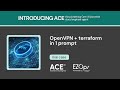How to set up OpenVPN on Amazon EC2 (Amazon Elastic Compute Cloud) using Terraform with ACE Dev