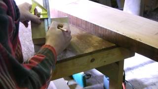 Layout the grain of the volute