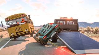Roads and Highway Car Crashes #1 - BeamNG DRIVE | SmashChan