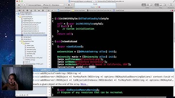 9-5 UniversityViewer Load Data http://iPhoneYo.com - iPhone Programming Screencasts