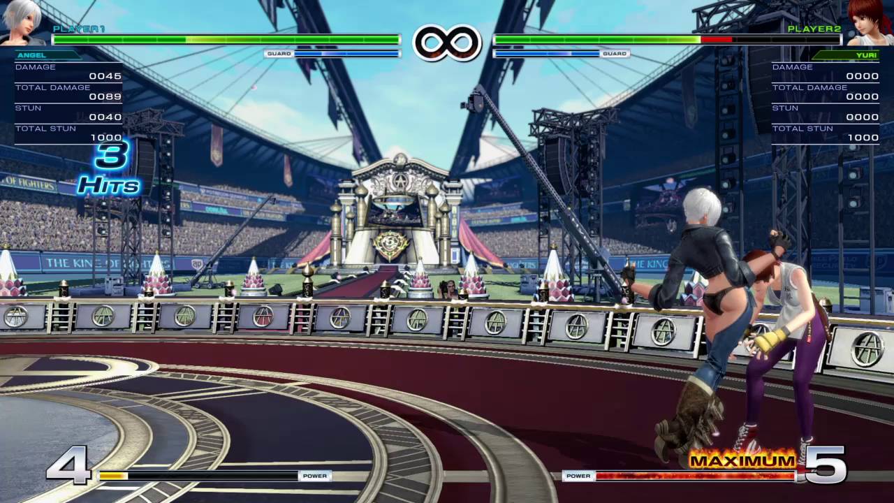 THE KING OF FIGHTERS XIV Angel reset into guard break super