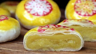 Pia Cake Durian dan Kacang Hijau - TANPA MENGULENI - TANPA OVEN - Sangat sederhana, sangat lezat! | BND |