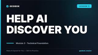 Sitemap & Content Freshness: Signaling Updates to AI | GEO Course L11