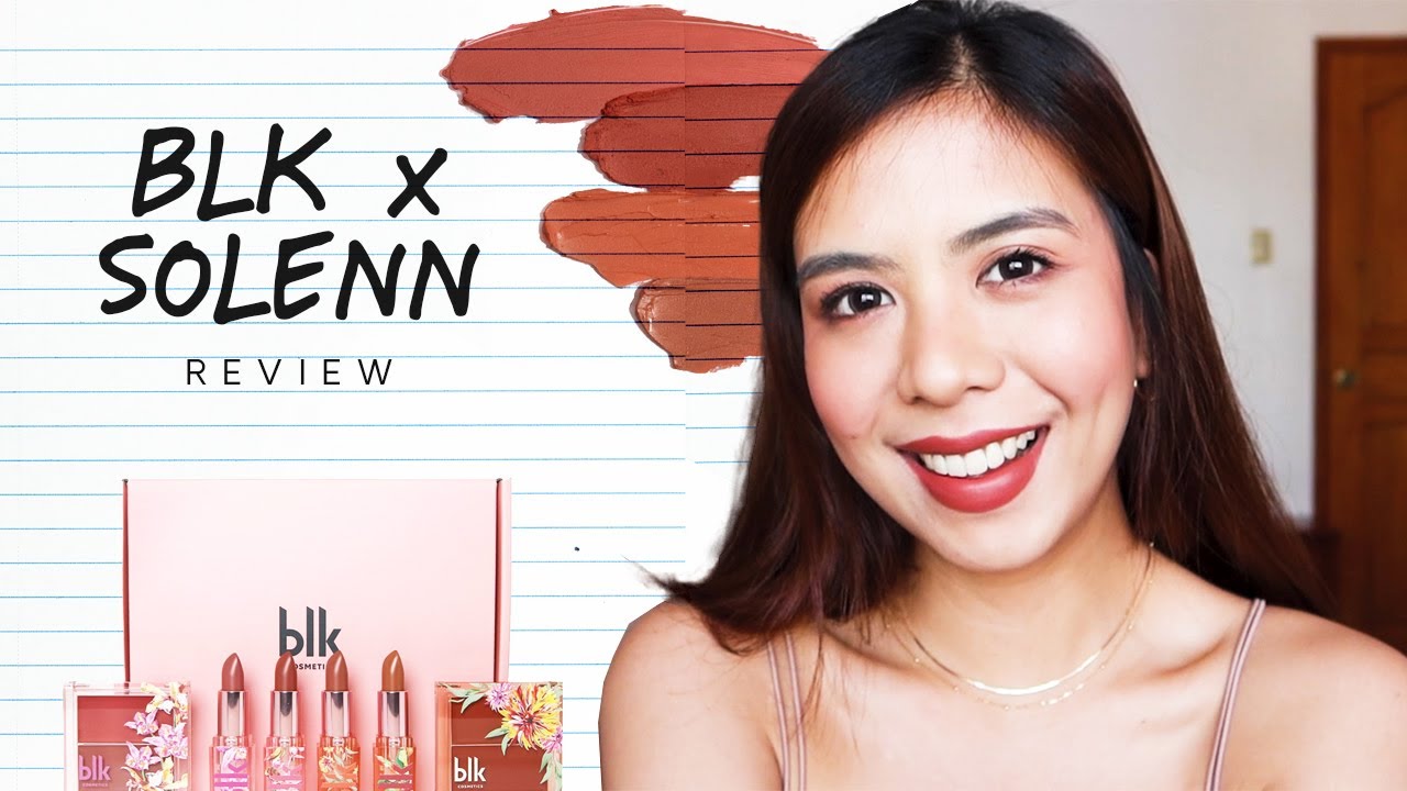 SIMPLE MAKE UP LOOK USING THE NEW BLK x SOLENN COLLAB | TIN PUA