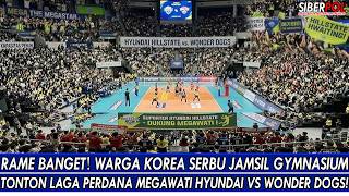 IT'S SO CROWDED 🔥KOREAN CITIZENS STORM JAMSIL GYMNASIUM TO WATCH MEGAWATI HYUNDAI'S FIRST MATCH V...