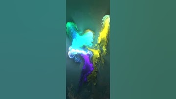 Relaxing Fluids Particle Simulation Collorfull #SHORTS