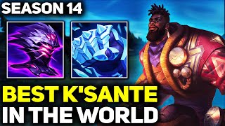 RANK 1 BEST K'SANTE IN SEASON 14  AMAZING GAMEPLAY! | League of Legends