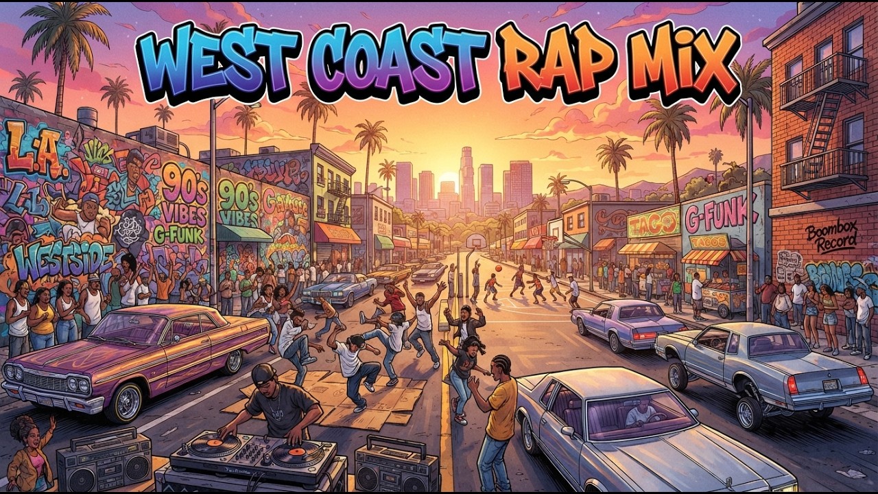 West Coast Rap Mix 🔥 Snoop Dogg, Dr Dre, 2Pac, Ice Cube G Funk