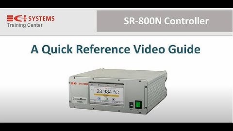 Black Body Controller SR-800N: Quick Reference Video Guide | CI Systems