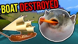 ANGRY PUFFER FISH VS BOAT!! (gmod nextbot)