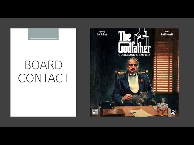 [FR] Le Parrain : l'Empire de Corleone - Board Contact