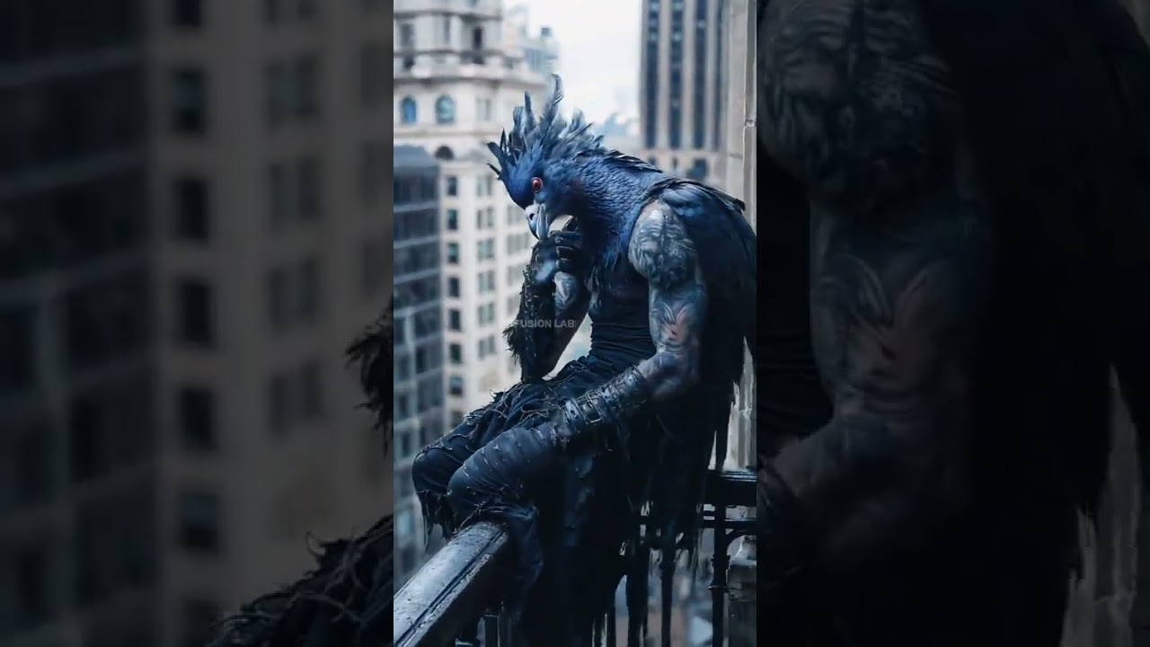 AI Fusion Hero ⚡ | Epic AI Short VideoHuman and Pigeon Fusion 