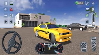 🚖 Dodge Challenger Becomes a Brutal American Muscle Taxi! | V8 Power | Taxi Car Simulator EVO 🔥 screenshot 1
