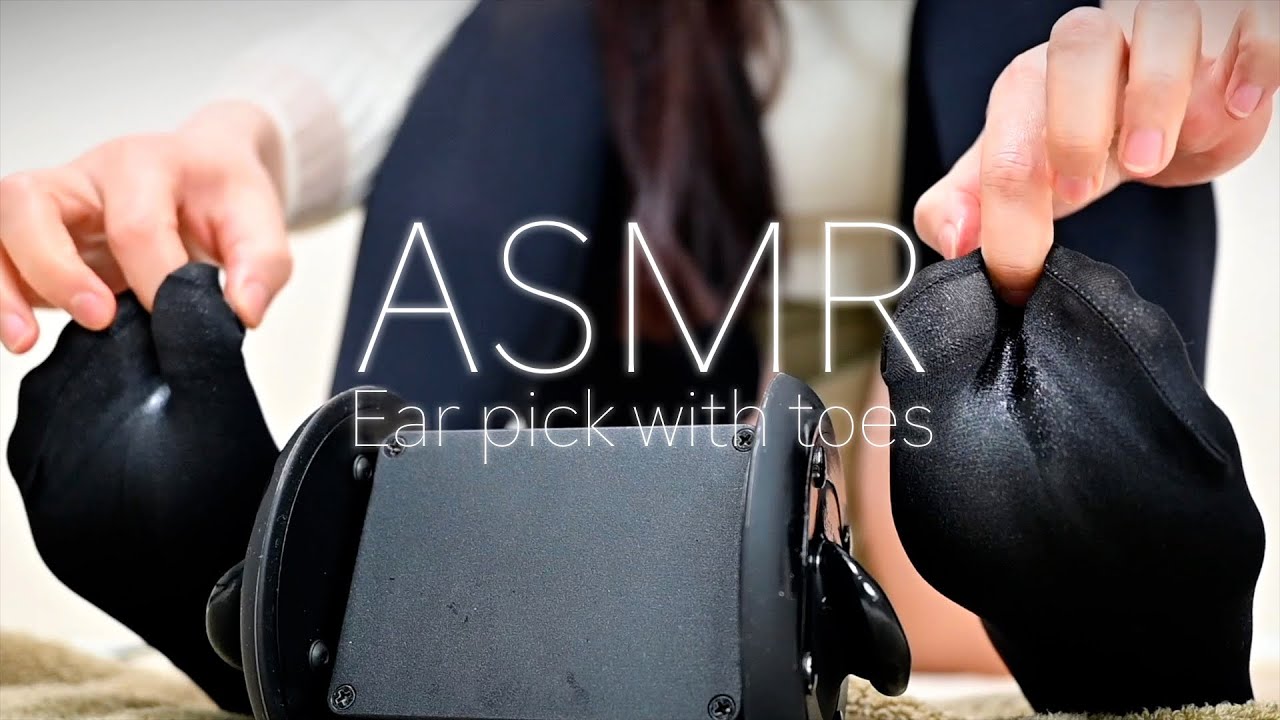 【ASMR】オイルが染み込んだニーハイでじっくり耳をスクラッチ😴🎧【睡眠導入/足/Foot sole/Scratching/ Triggers for sleep/No Talking】