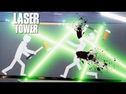 People fight each other on Laser Tower