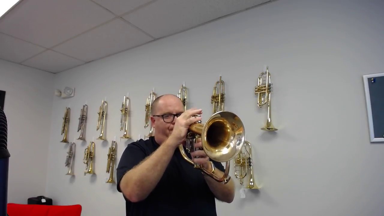 Yamaha 631 Flugelhorn in raw Brass for sale at ACB! YouTube