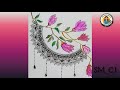 Ink & Flora🖋️🌷""Monochrome meets Magenta" #Art is the flower of life "Mandala Magic✨❤️