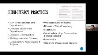 High-Impact Educational Practices: What They Are, Who Has…