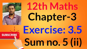 12th Maths | Chapter 3 | Exercise: 3.5 | Sum no. 5 (ii) | Theory of Equations..