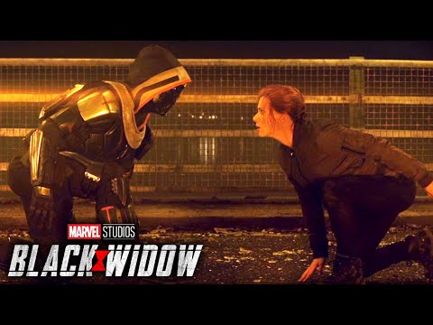 'Natasha Romanoff vs. Taskmaster Bridge Fight' Scene | Black Widow (2021) Movie Clip