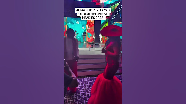 Juma jux performs Ololufemi at Headies 2025...