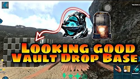 How To Build A Nice Vault Drop Base | Ark Mobile Chigga’s sever