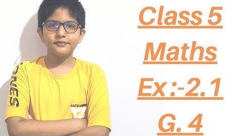 Class 5 Maths || Ch:- 2 || The Four Operations || Ex 2.1 || G. 4 || By Dhruv Redhu