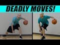 8 DEADLY Between Legs Dribbles! Basketball Moves For Beginners: Break Ankles!