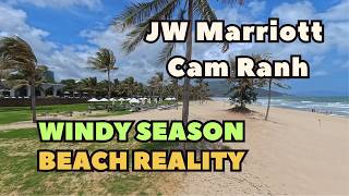 JW Marriott Cam Ranh – Explore the Beach in Windy Season | 4K POV Walk