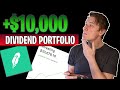 How I Built A $10,000 Robinhood Dividend Portfolio From Scratch - Stocks for Beginners - 2021 Plan