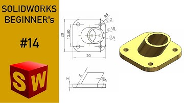 ⚡ SOLIDWORKS || Beginners Tutorial || Exercise - 14