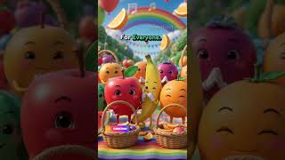 Healthy Fruits Parade 🍎 Fun Kids Song &amp; Nursery Rhyme for Toddlers! 🍌🎶 #nurseryrhymes #babysongs
