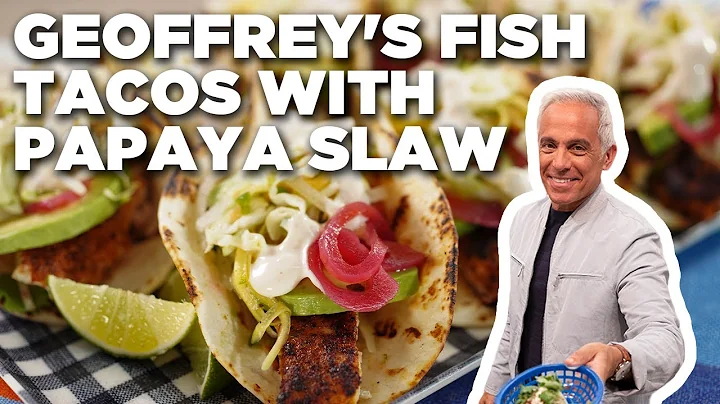 Geoffrey Zakarian's Fish Tacos with Papaya Slaw | ...