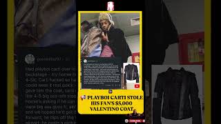 ​🚨 Playboi Carti Actually Stole A Fan's $5,000 Valentino Coat Backstage! 🤯🔥 #shorts #playboicarti