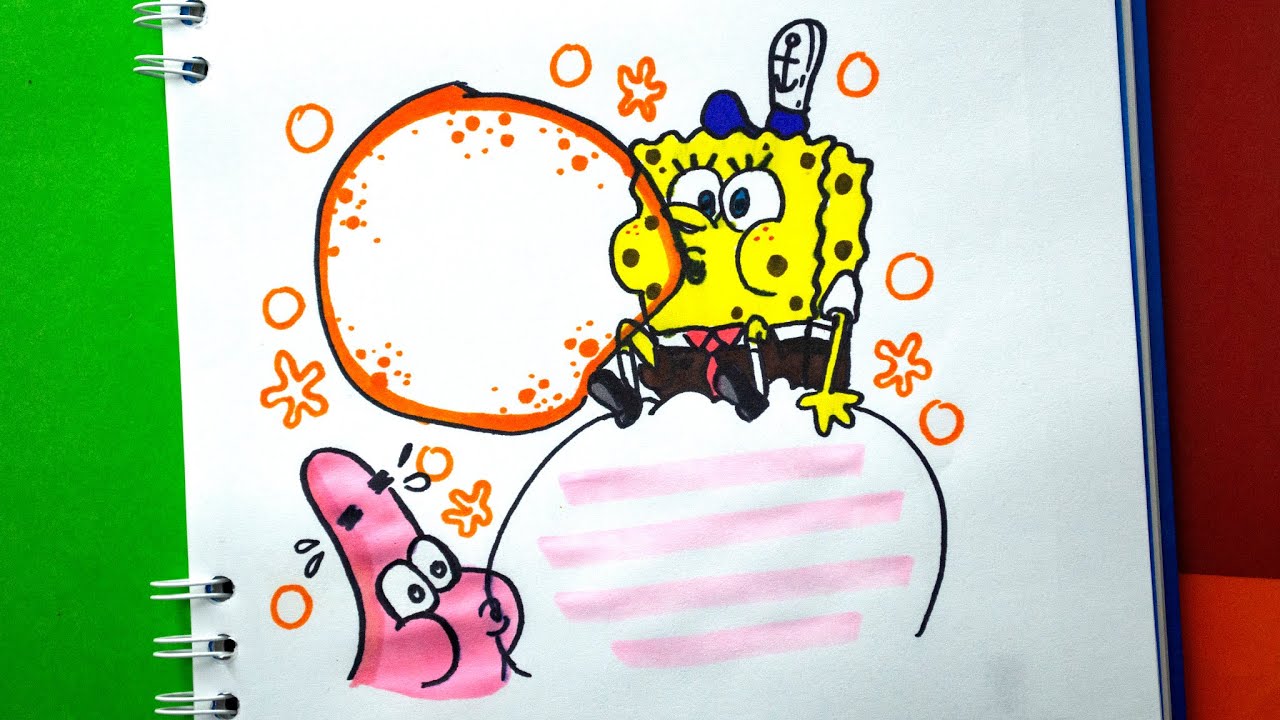 ✓ Cómo dibujar a Bob Esponja para portadas de cuadernos | Dibujos Yaye -  thptnganamst.edu.vn