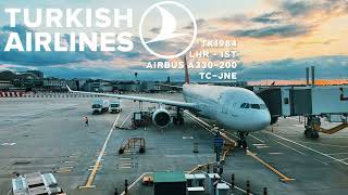 Turkish Airlines Airbus A330-200 London Heathorw Lhr - Istanbul Ist Full Flight