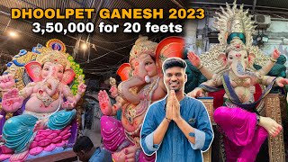 DHOOLPET GANESH 2023 ( 3.5 Lakhs for 20 feets ) | SUNDAR KALAKAR | GANESH KALAKAR #ganesh