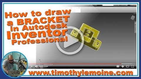How to DRAW the BRACKET in AUTODESK INVENTOR PREFESSIONAL