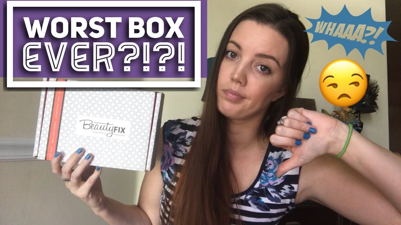 SUB BOX WEEK BEAUTY FIX August 2017 Worst box EVER?! YouTube