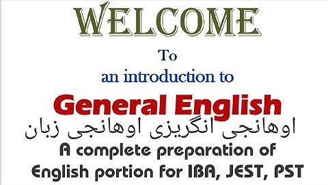 #JEST,PST A,COMPLETE ENGLISH PORTION | According to syllabus of IBA