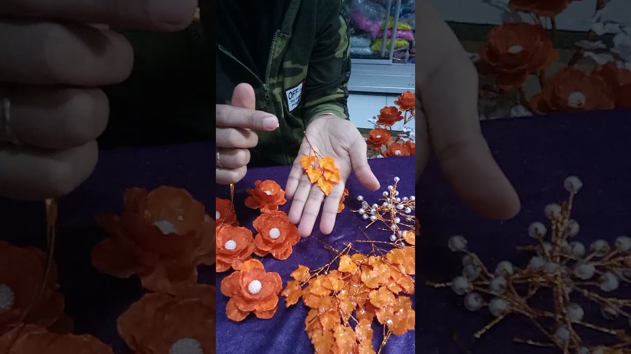 tutorial bunga akrilik 5 kelopak