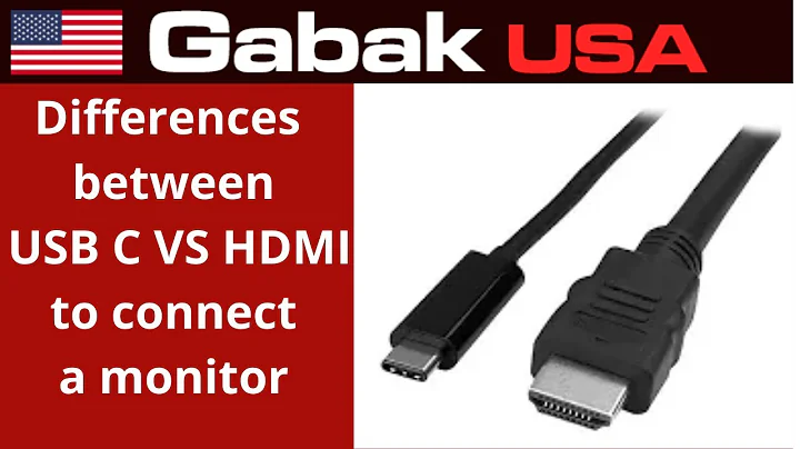 basics differences and advantages between USB C VS HDMI to connect a monitor