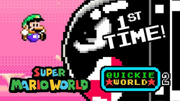 Quickie World 2 First Playthrough - Super Mario World SNES Kaizo Hack