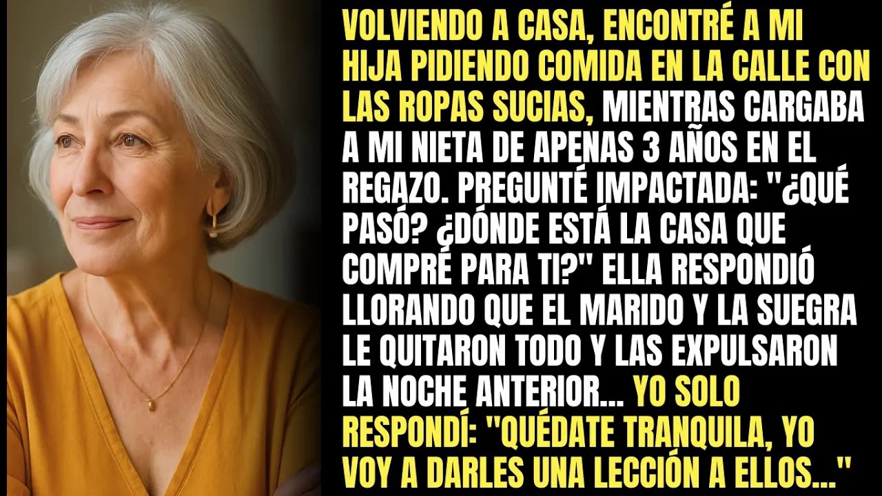 Encontré Mi Hija Pidiendo Comida En La Calle Mientras Cargaba A Mi Nieta  Pregunté Dónde Está Tu