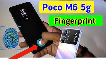 Poco m6 5g display fingerprint setting/Poco m6 5g me in display fingerprint lock/fingerprint sensor