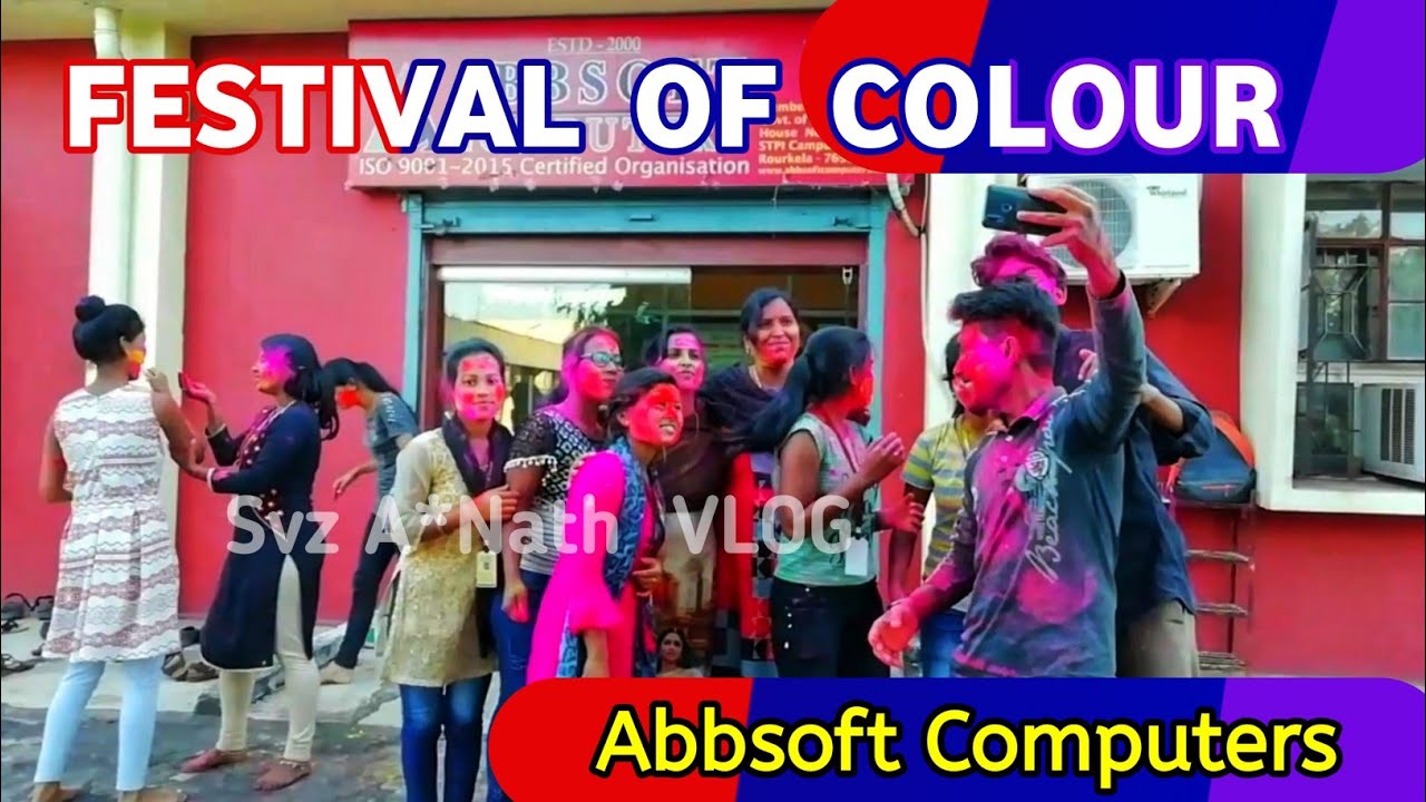 होली उत्सव - 01 || Celebrate Festival Of Colors || Abbsoft Computers ...